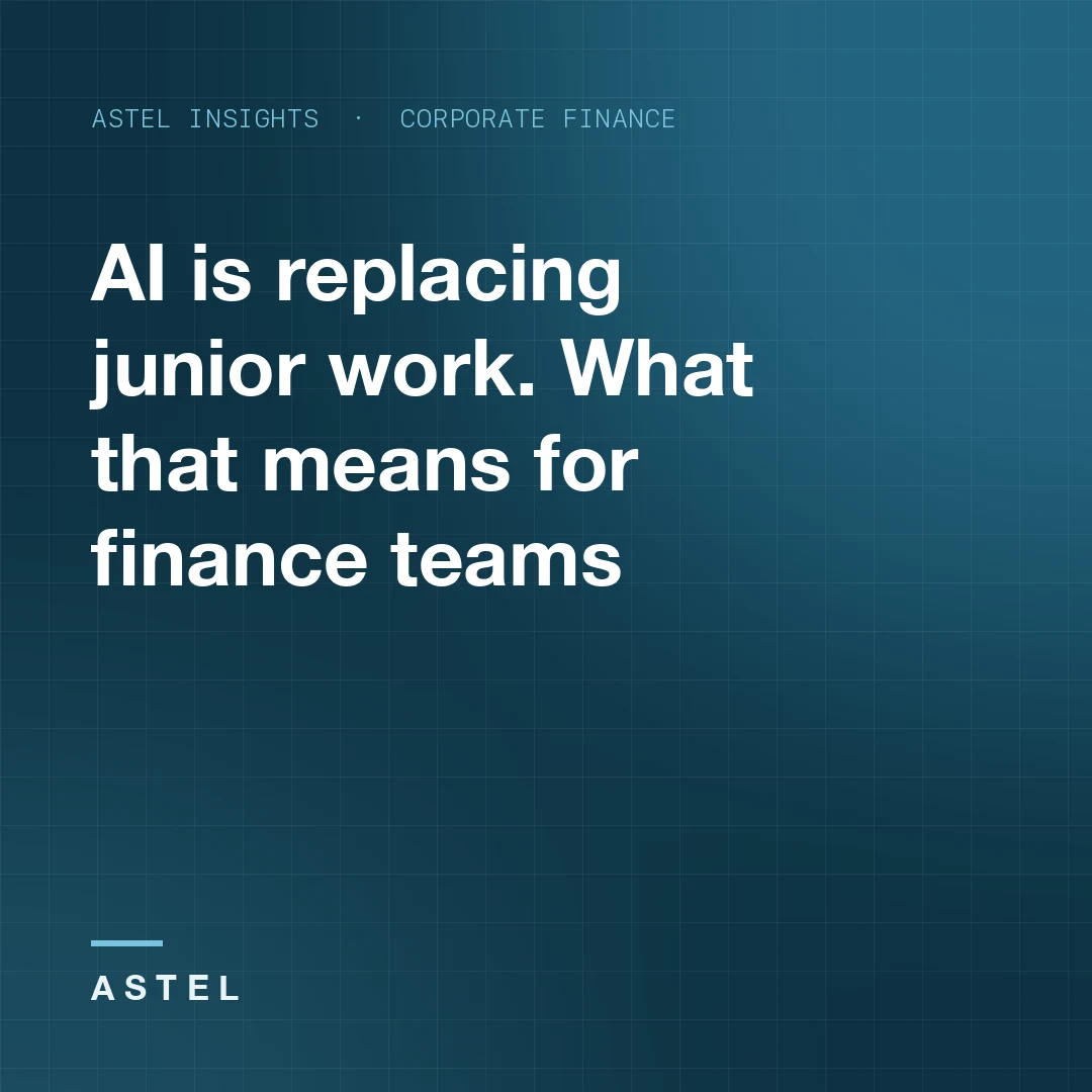 AI is replacing junior work: what that means for finance teams